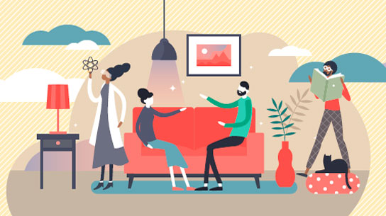 people sitting down